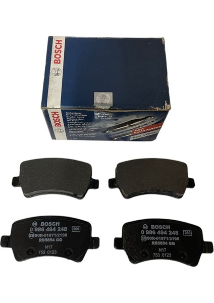 Ford Galaxy/s-Max Arka Fren Balatası | Bosch 0 986 494 248 - 6G9J 2M008 Fb