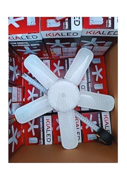 LED Ampul 72W - 5 Kanatlı, Katlanabilir, Yüksek Işık Gücü, E27 Duy, 6500K Beyaz Işık, 360° Aydınlatma fiyatları