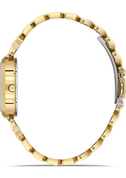 DK.1.AG1404.03 Taşlı Tasarım Çelik Kordon Çelik Kasa 3 Atm Suya Dayanıklı Altın Renk Kadın Kol Saati fiyatları