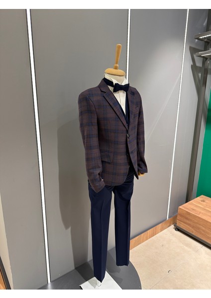 Erkek Çocuk Ekoseli Takım 2572-27