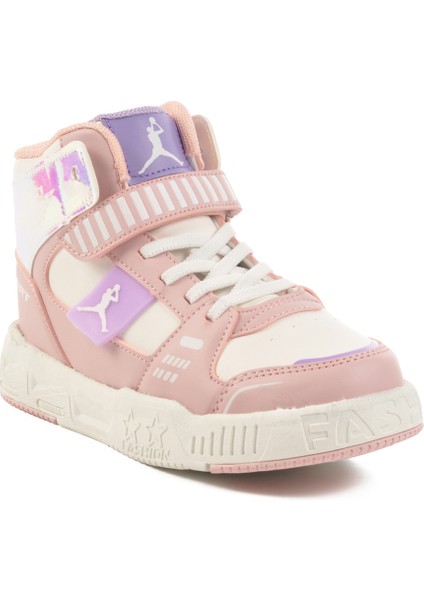Pudra Cırtlı Kız Çocuk Hi Sneaker modelleri