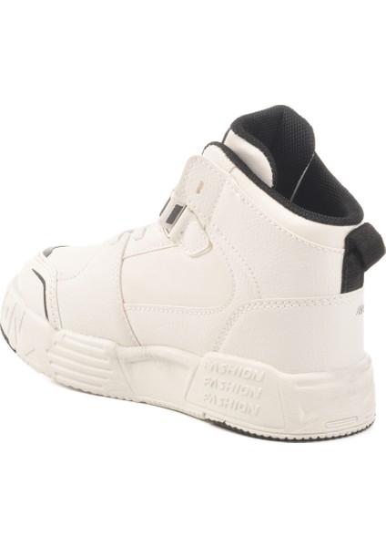 Beyaz Cırtlı Erkek Çocuk Hi Sneaker fırsatları