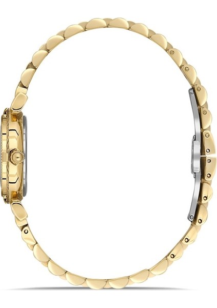 DK.1.AG1401.05 Taşlı Tasarım Çelik Kordon Çelik Kasa 5 Atm Suya Dayanıklı Altın Renk Kadın Kol Saati fiyatları