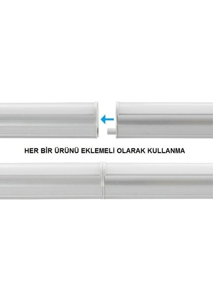 120 cm Mutfak Tezgah Aydınlatma Seti, Anahtarlı, Birbirine Eklenebilir, Beyaz Renkli fırsatları
