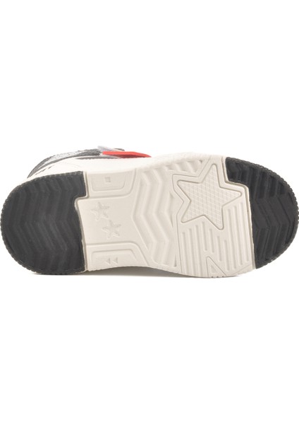 Siyah Kırmızı Cırtlı Erkek Çocuk Hi Sneaker indirimleri