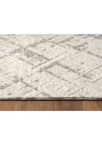 Kaftan KF004G Gri Halı Kabartma Desenli Akrilik Halı Tozuaz Salon Halısı Yatak Odası Halısı Koridor indirimleri