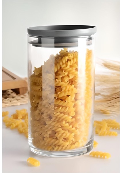 Vakumlu Cam Kavanoz Seti, 8'li, Gri, Saklama Kabı, Dayanıklı ve Şık Tasarım fiyatları