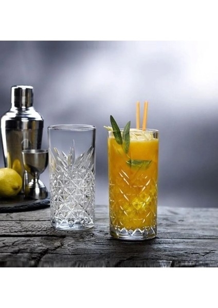 Turuncu 6'lı Uzun Içki ve Kokteyl Bardağı 295 Ml, Şık ve Dayanıklı Tasarım indirimleri
