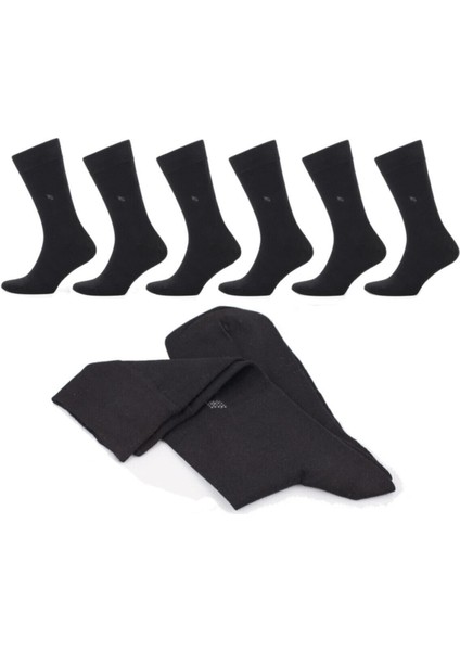 Premium Klasik Uzun Boy Siyah Renk Kışlık Erkek Bambu Soket Çorap - 41-45 - 20127 modelleri