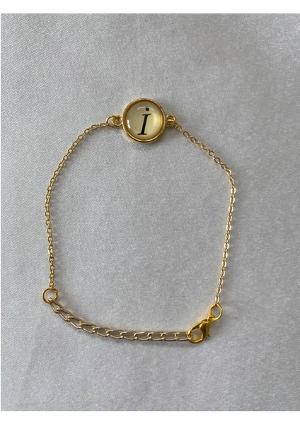 I Harfli Bileklik Altın Renk