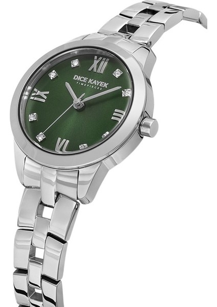 DK.1.AG1410.03 Taşlı Tasarım Çelik Kordon Çelik Kasa 5 Atm Suya Dayanıklı Metalik Renk Kadın Kol Saati modelleri