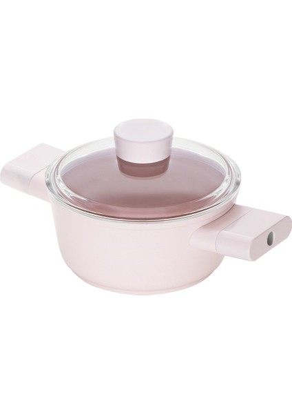 Pembe 16 cm Derin Tencere, Şık ve Dayanıklı Mutfak Gereci fırsatları