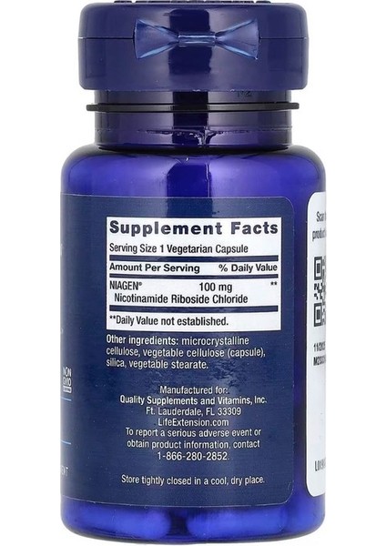 Extension Nad+ Cell Regenerator 100 Mg 30 Vegetarian Capsules fiyatları