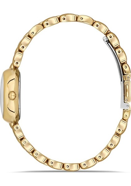 DK.1.AG1422.04 Romen Rakamlı Oval Kadranlı Çelik Kordon Çelik Kasa 3 Atm Suya Dayanıklı Altın Renk Kadın Kol Saati fiyatları