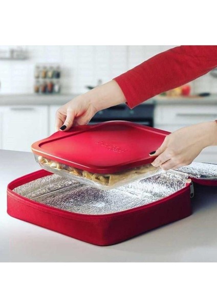 Beyaz Termal Çantalı Fırın Tepsisi, Sağlıklı ve Pratik Kullanıma Uygun fiyatları