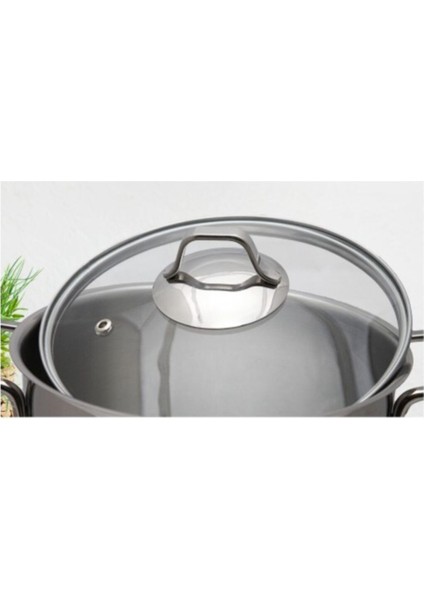 22CM Derin Paslanmaz Tencere, Dayanıklı ve Şık Mutfak Gereci modelleri