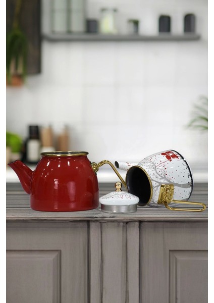 Renkli Emaye Çaydanlık, Şık ve Kullanışlı, Kolay Temizleme fırsatları