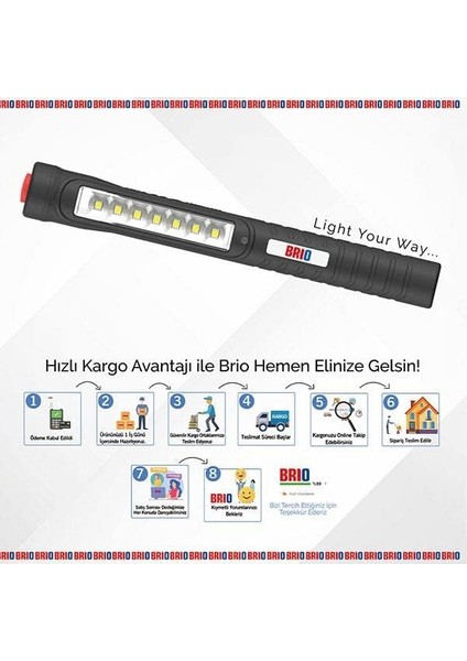 LED Şarjlı Kalem Lamba 7+1 modelleri