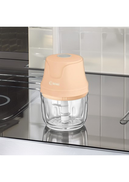 KC-8204 Şarjlı Gıda Doğrayıcı - Somon - 3,7 Volt modelleri