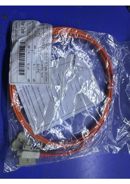 Patch Cord Sc/pc-Sc/pc mm 62.5/125 Dublex 2m 3.00MM