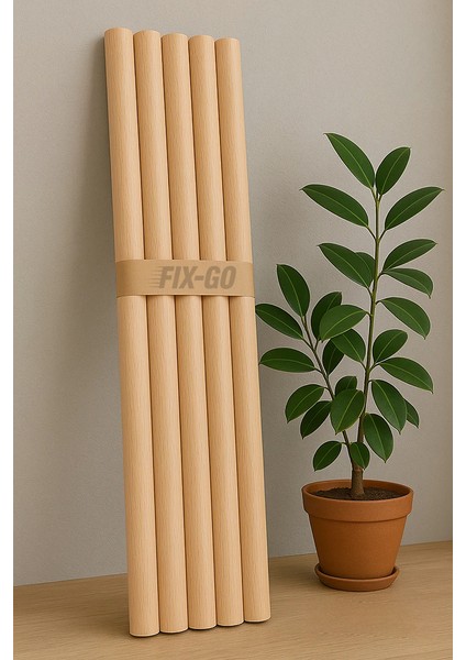 20 cm Uzun 35 mm Kalın Ahşap Pürüzsüz Yuvarlak Çubuk 5 Adet, Çok Amaçlı, Sağlam, Hobi Çubuğu