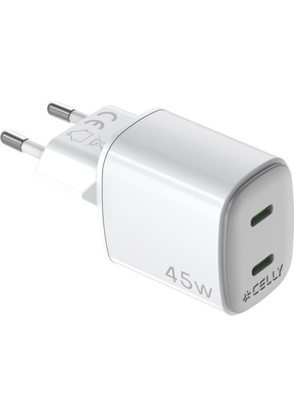 Up Tc 2 Usb-C 45W Duvar Şarjı,usb Port Sayısı: 2,renk: Beyaz