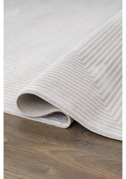 Trend TR011A Gri Halı Geometrik Detaylı Akrilik Yumuşak Salon Halısı Oturma Odası Halısı modelleri