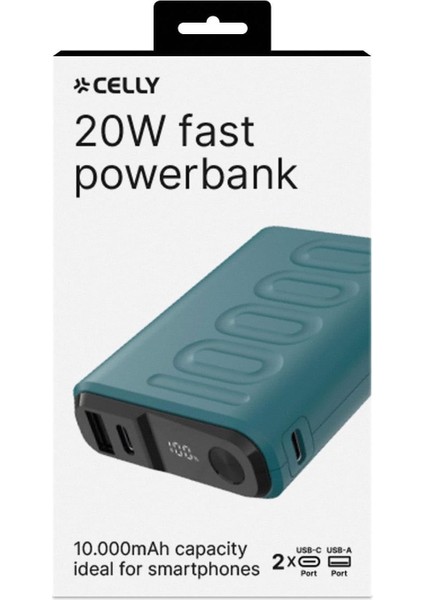 Powerbank Pd 20W 10.000 Mah,iki Bağlantı Noktası: Usb-C ve Usb-A,kompakt ve Hafif Tasarım