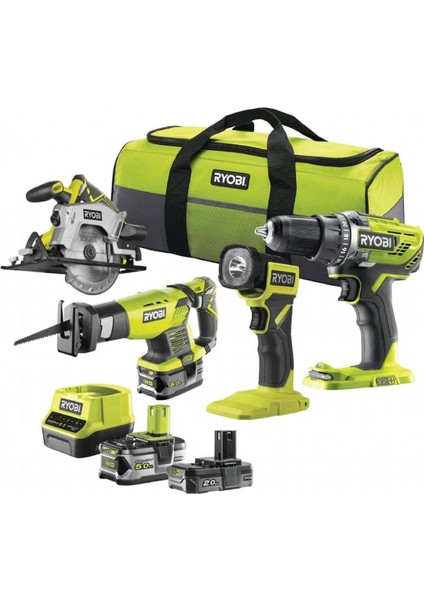 RCK184-252S 18V 4'lü Set (R18DD3+RRS1801M+RWSL1801+RLF18+RB18L20+RB18L50+RC18120)- 5133005692 modelleri