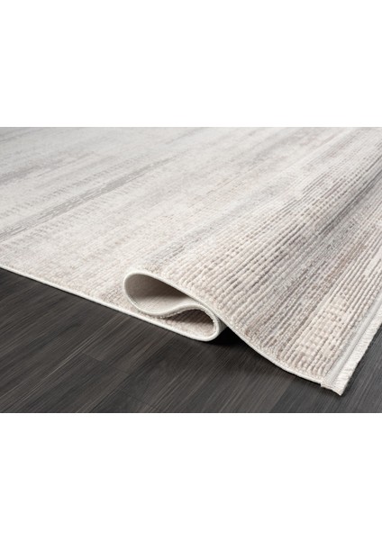 Truva TV036A Krem Rengi Halı Gri ve Bej Detaylı Akrilik Yumuşak Salon Halısı fırsatları