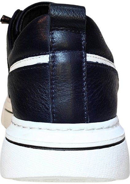 Erkek W Shoes Hakiki Deri Lastik Bağcıklı El Yapımı Sneaker Ayakkabı 25WM0302