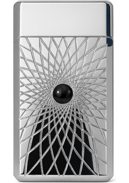 Tek Torch Gümüş Ağ Desenli Tek Torch Pürmüz Metal Puro Çakmağı