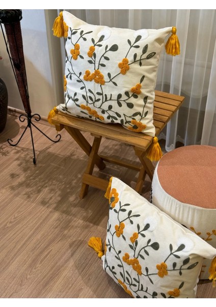 2'li Punch Işlemeli Nakışlı Dekoratif Kırlent Kılıfı fiyatları