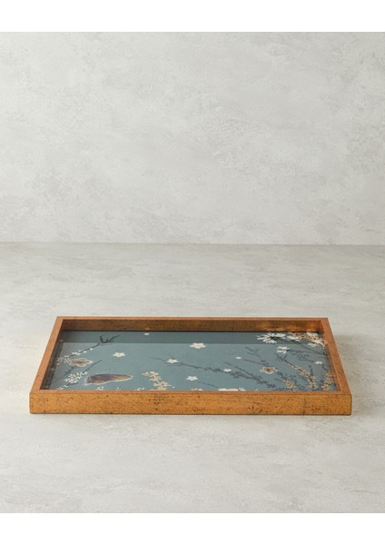 Yeşil ve Bordo Renkli Şık Dekoratif Tepsi, Ev ve Ofis Için Ideal Seçim