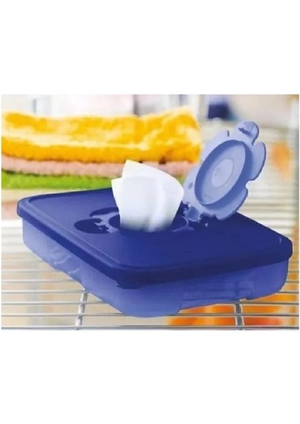 Ince 650 ml Lacivert Islak Mendil Kutusu, Pratik ve Şık Tasarım fırsatları