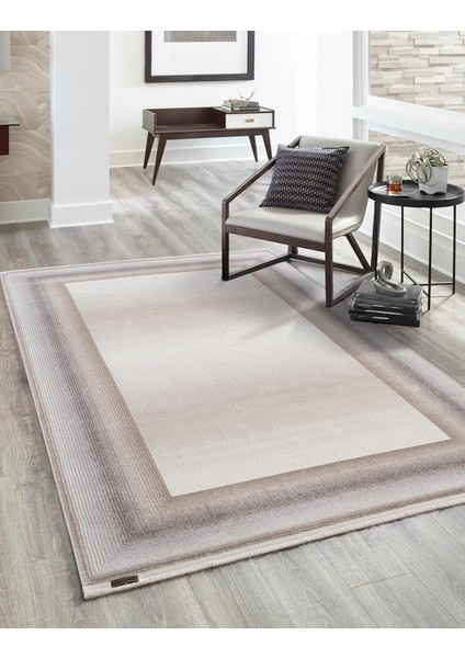 Truva TV033A Bej Rengi Halı Vizon Bej Geometrik Detaylı Akrilik Yumuşak Salon Oturma Odası Halısı fiyatları