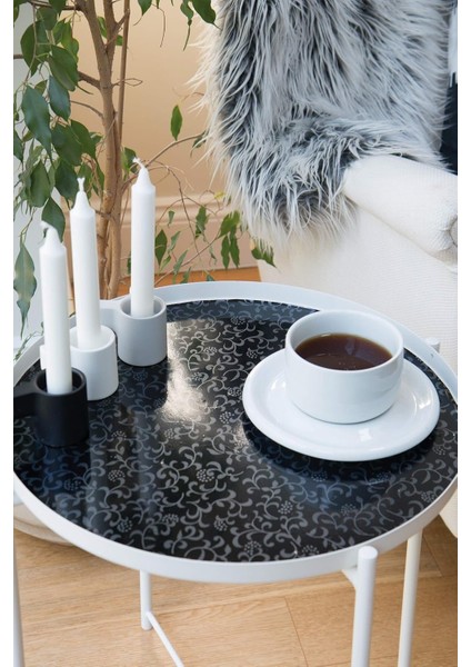 143-1003 Siyah Sarmaşık Desen Kendinden Yapışkanlı Folyo ( 45 cm x 1,5 mt ) fırsatları