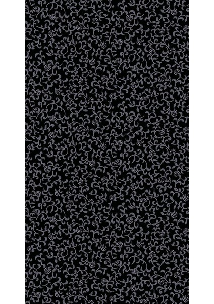 143-1003 Siyah Sarmaşık Desen Kendinden Yapışkanlı Folyo ( 45 cm x 1,5 mt )