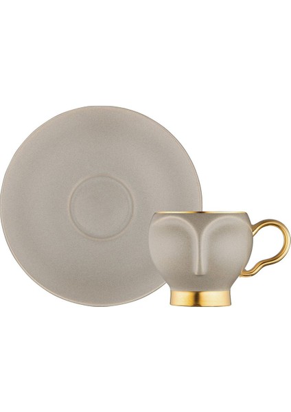 Krem 2'li Kahve Fincan Takımı, 100 Ml, Şık ve Kullanışlı Tasarım fırsatları