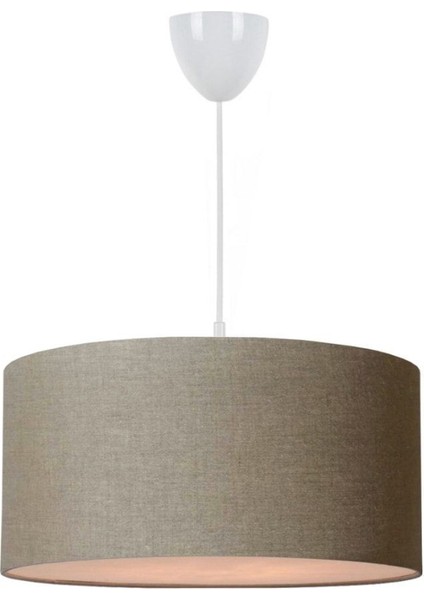 Keten Kumaş Sarkıt Avize 30 cm Retro Bej Işıldayan Dekoratif Aydınlatma fiyatları