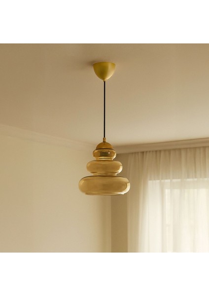 Nisa Luce Aware Cam Sarkıt, Modern ve Şık Aydınlatma Ürünü, Mavi Renk Seçeneğiyle.