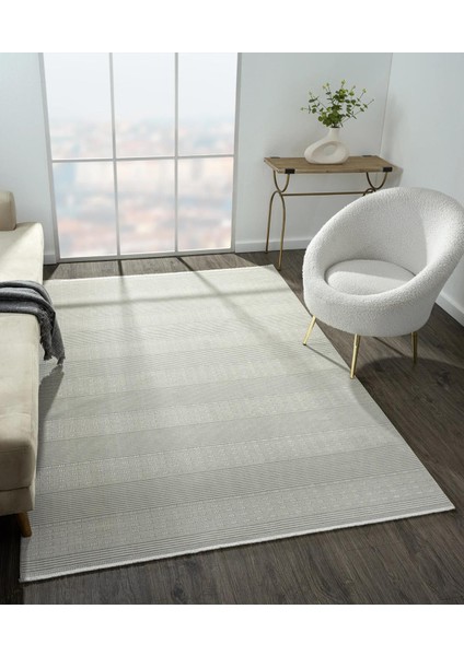 Zenith ZN007A Gri Halı Çizgi Desenli Modern Yumuşak Kadife Ince Antialerjik Salon Koridor Halısı modelleri