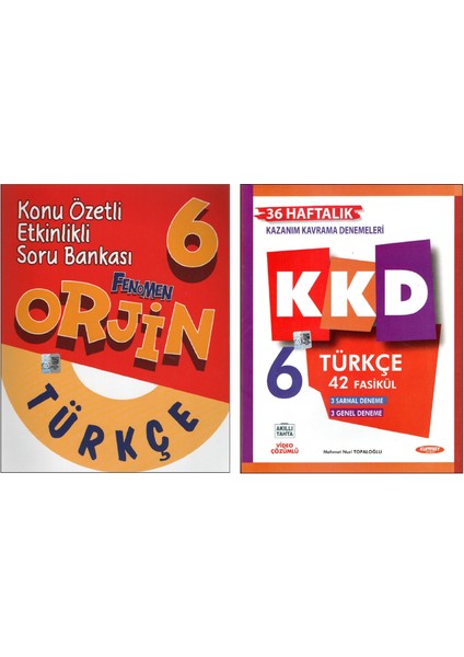 Orjin 6.sınıf +Kurmay Yayınları Kkd Türkçe