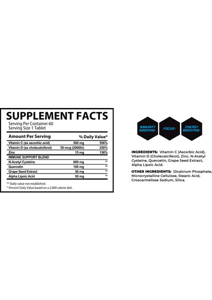 Immunity Mix 60 Tablets Immunity Boosting modelleri