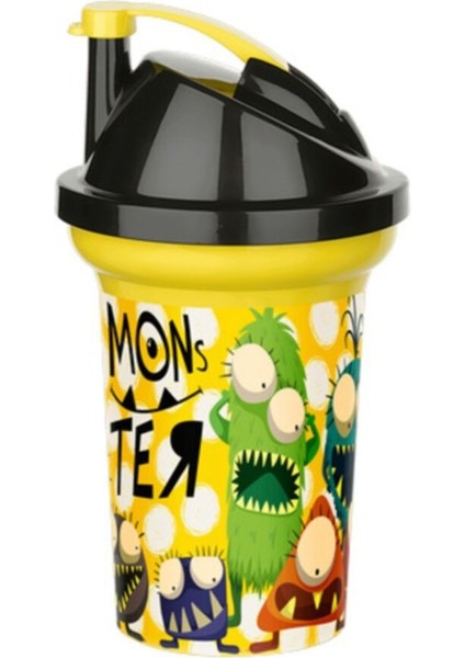Eğlenceli ve Taşınabilir Çocuk Bardağı, 300 Ml, Renkli ve Kapaklı indirimleri