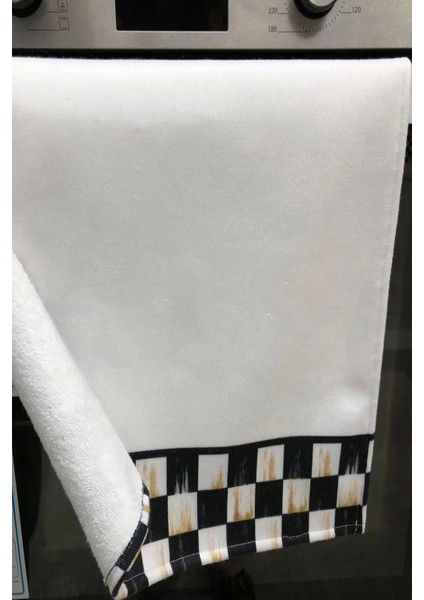 Mutfakta Aşk Var Mutfak Kurulama Fırın Beyaz El Havlusu %100 Pamuklu 35X50CM 2 Adet modelleri