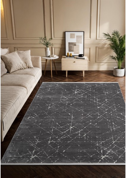 Vogue VG005Z Koyu Gri Modern Renk Desen 100 Tarak Viskon Salon Halısı Ipek Serisi fiyatları
