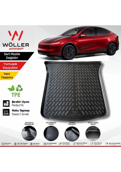 Yeni Tesla Model Y Juniper Bagaj Havuzu 2025 Sonrası Uyumlu 3D Wöller Ultraflex Esnek