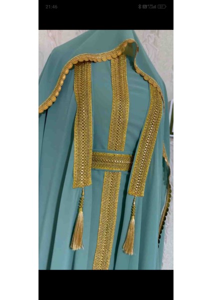 Yöresel Abaya Takımı Çağla Yeşili fiyatları