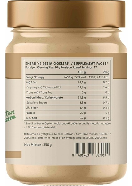 Proteinli Fındık Kreması (Protein Spread) 350 gr - (2 Adet) indirimleri